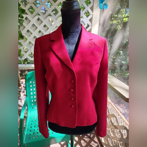Tahari Jackets & Blazers - Tahari - Arthur S. Levine lipstick red blazer